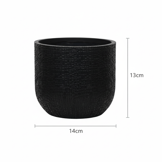 Capi Nature Skin Pot Bol Antraciet - D14cm - 13cm