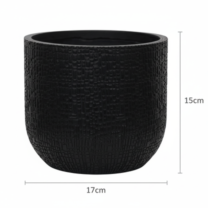 Capi Nature Skin Pot Bol Antraciet - D17cm - H15cm