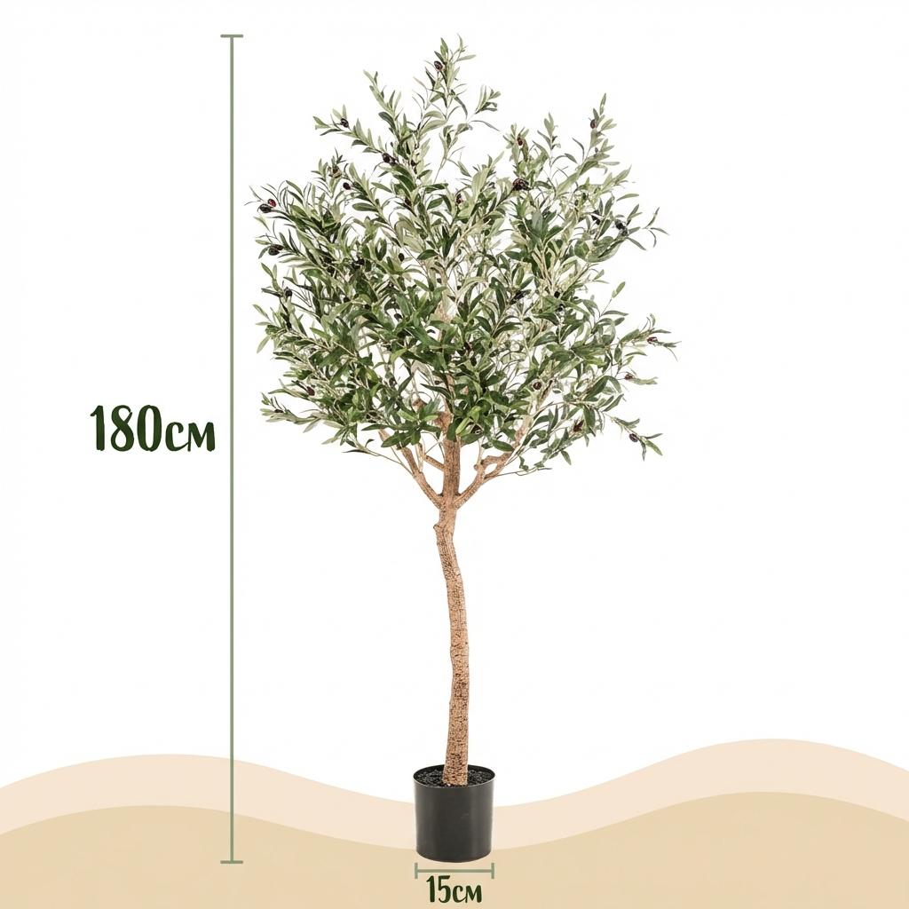 Kunst Olijfboom - Olea europaea - Olijfboom - 180 cm