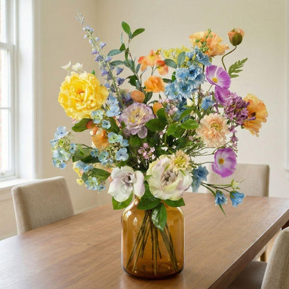 Kunstbloemen boeket - Soft Spring Deluxe - Real Touch - 18 stelen - ↑ 85 cm