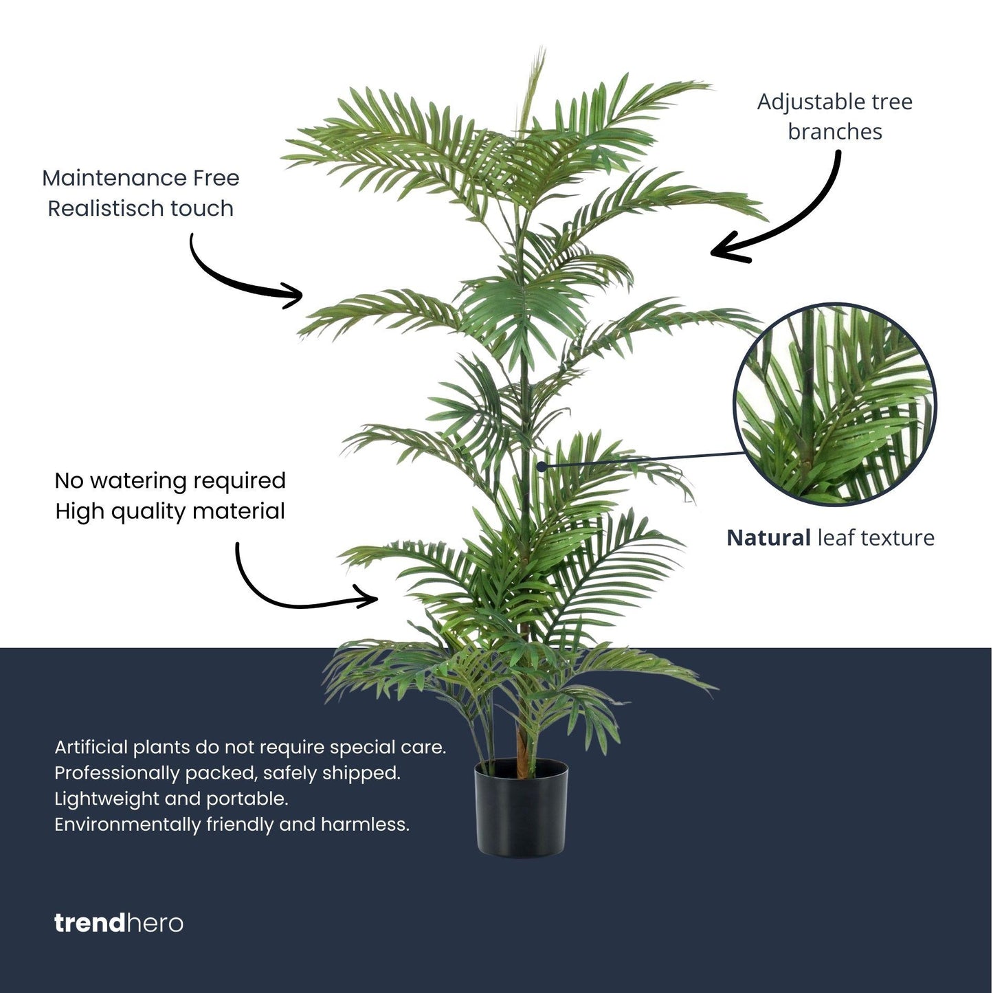 Palm Phoenix 120 cm - Kunstplant - Artificial plant