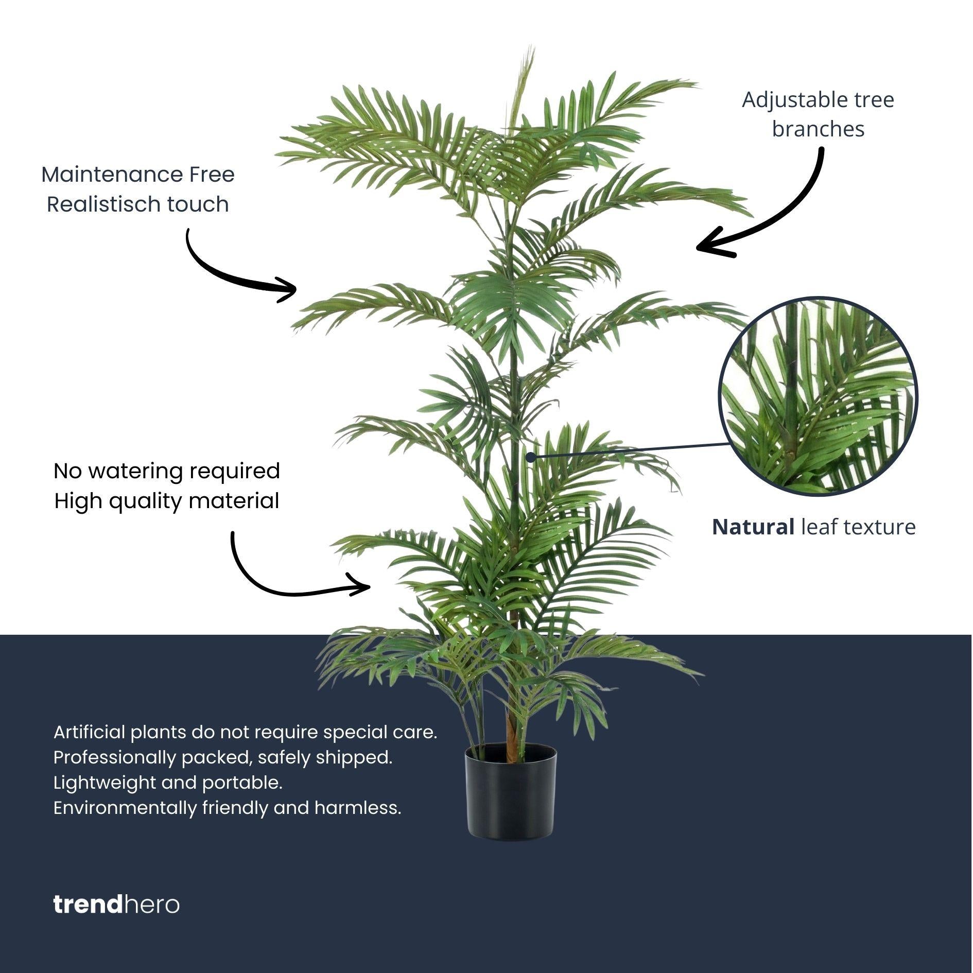 Palm Phoenix 120 cm - Kunstplant - Artificial plant